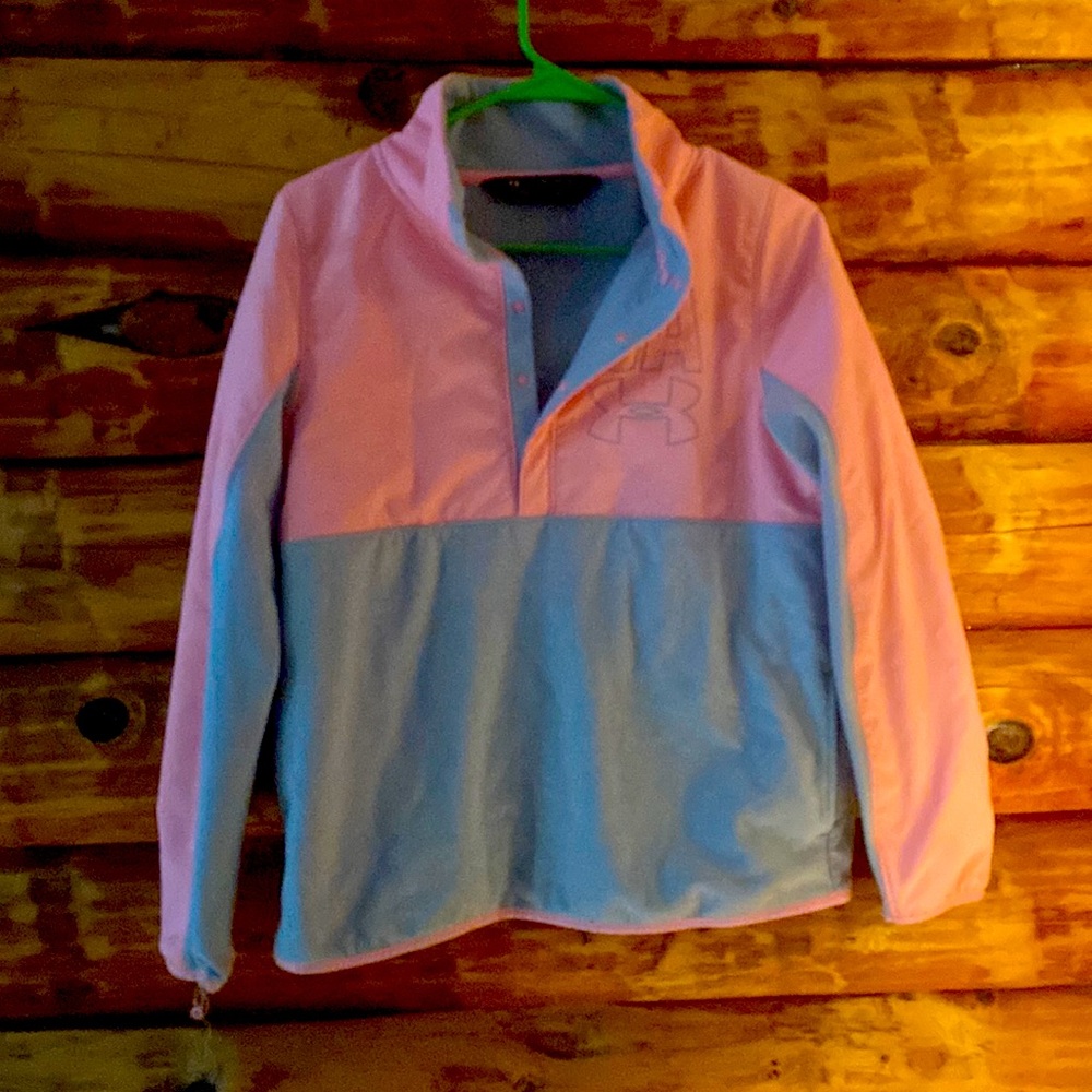 Pink and grey Under Armor fleece